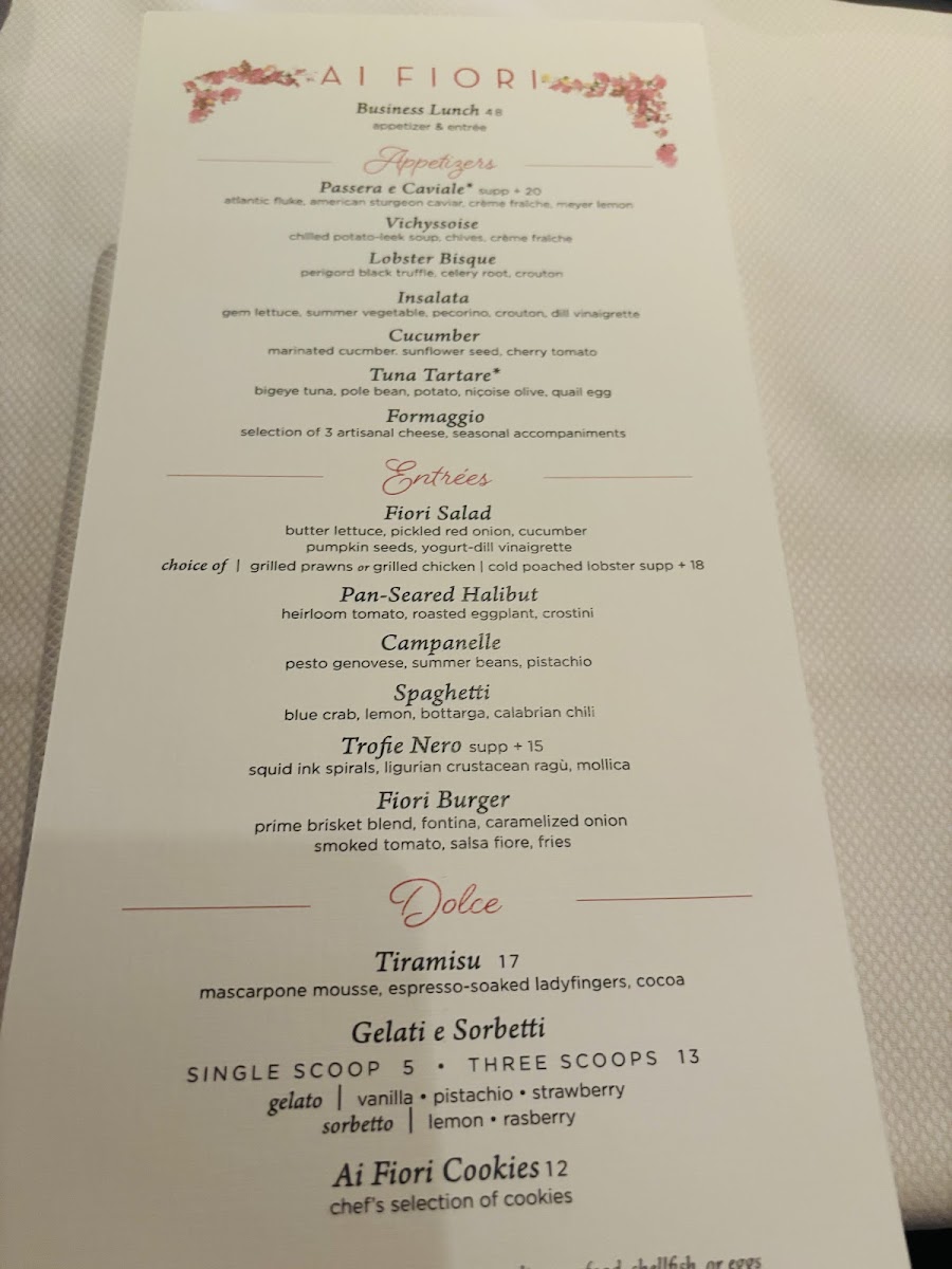 Ai Fiori Menu - Image 3